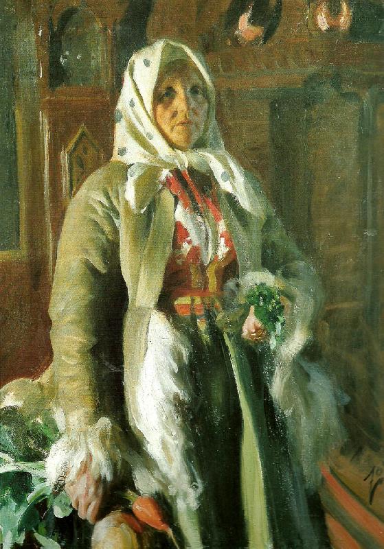 Anders Zorn mona oil painting image